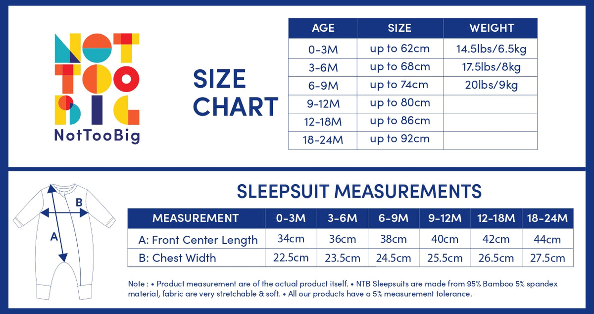 Not Too Big Duckie Sleepsuit - 2 Pack