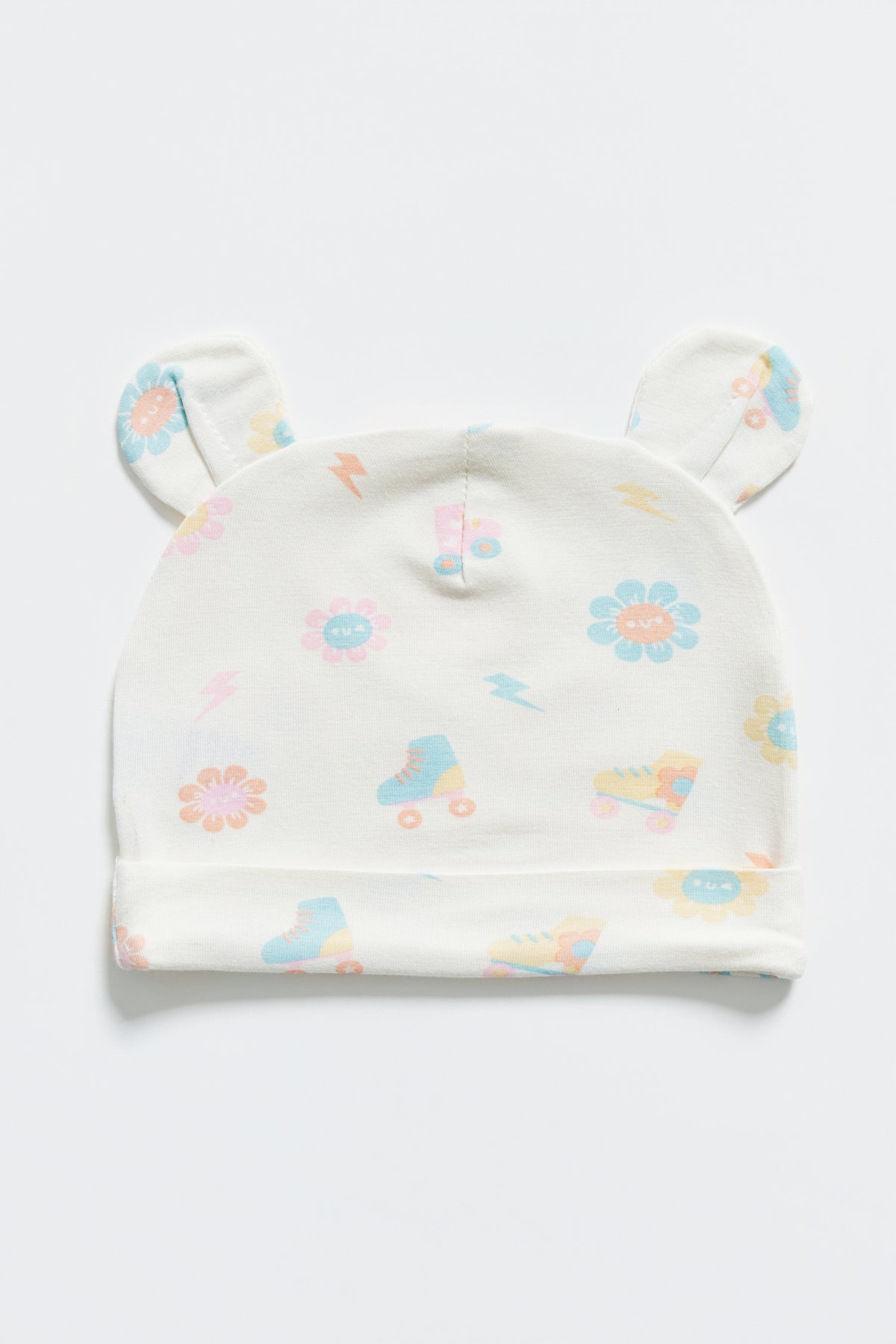 Not Too Big Daisy Crew Hat And Mitt Set