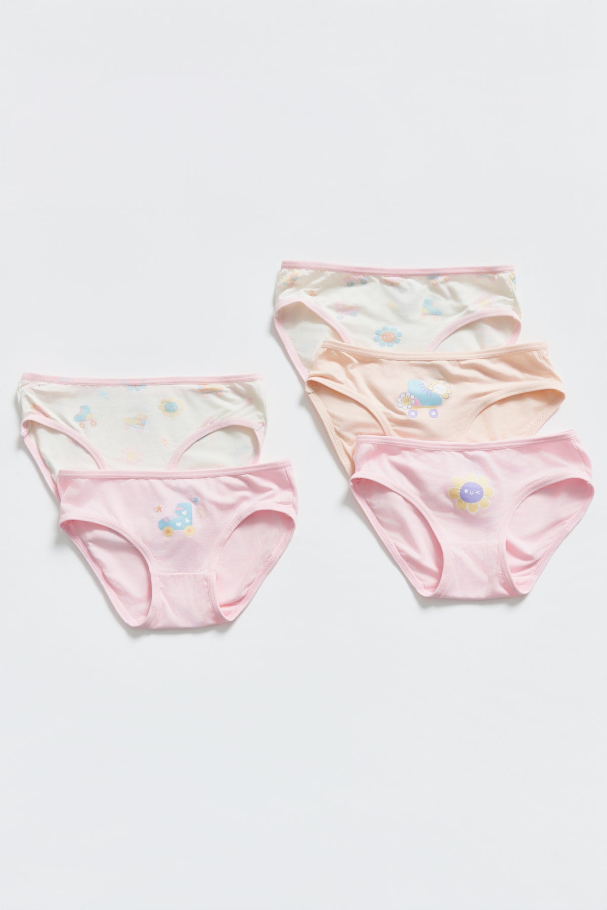 Not Too Big Daisy Crew Briefs - 5 Pack