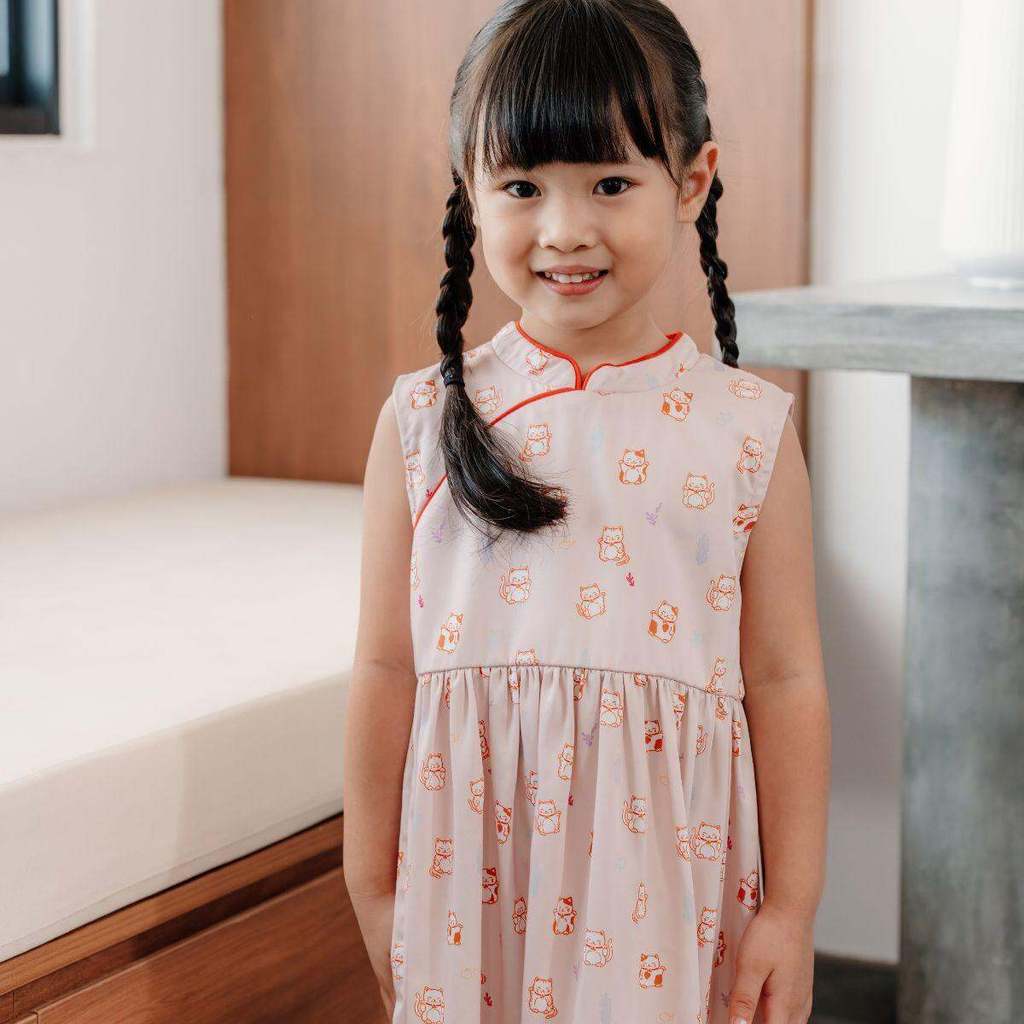 Not Too Big Fortune Neko Dress