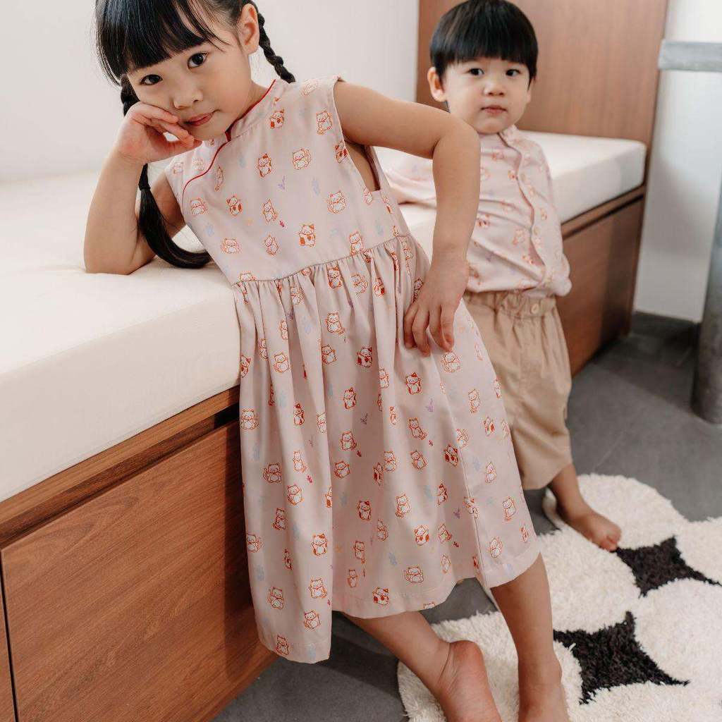 Not Too Big Fortune Neko Dress