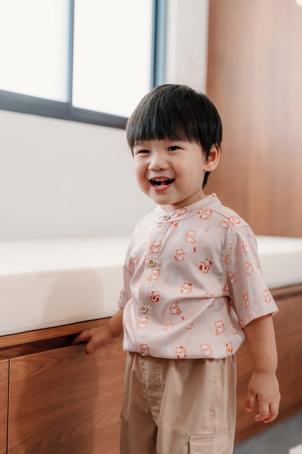 Not Too Big Fortune Neko Boy Shirt