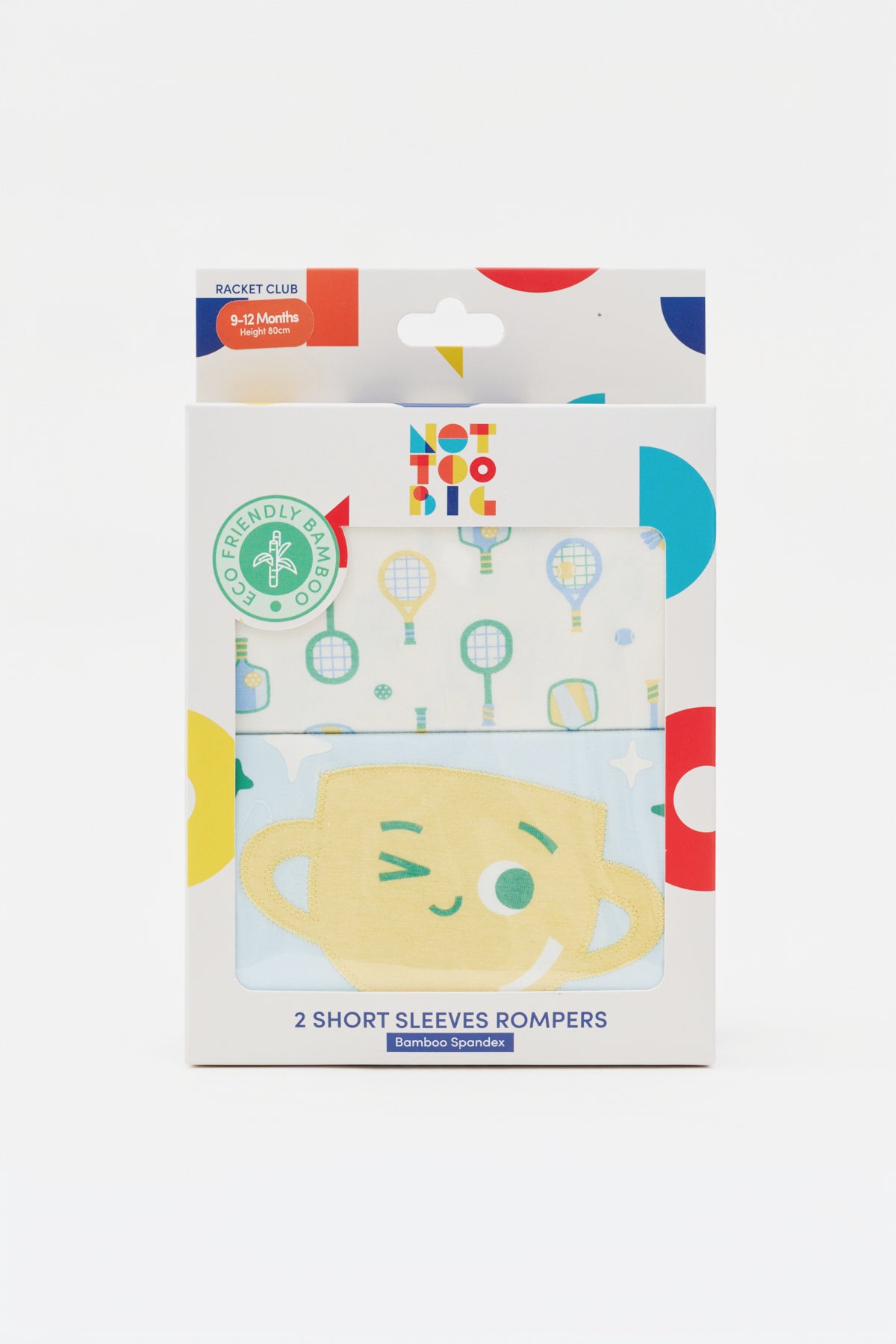 Not Too Big Racket Club Romper - 2 Pack