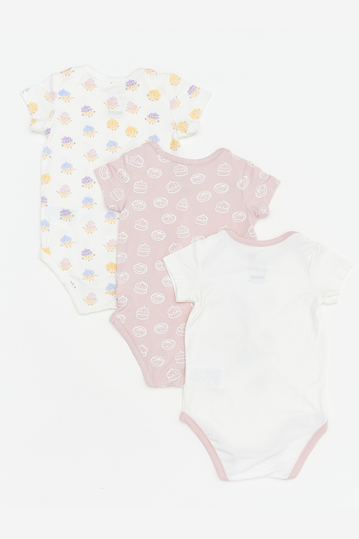 Not Too Big Iced Gem Short Sleeve Bodysuits - 3 Pack
