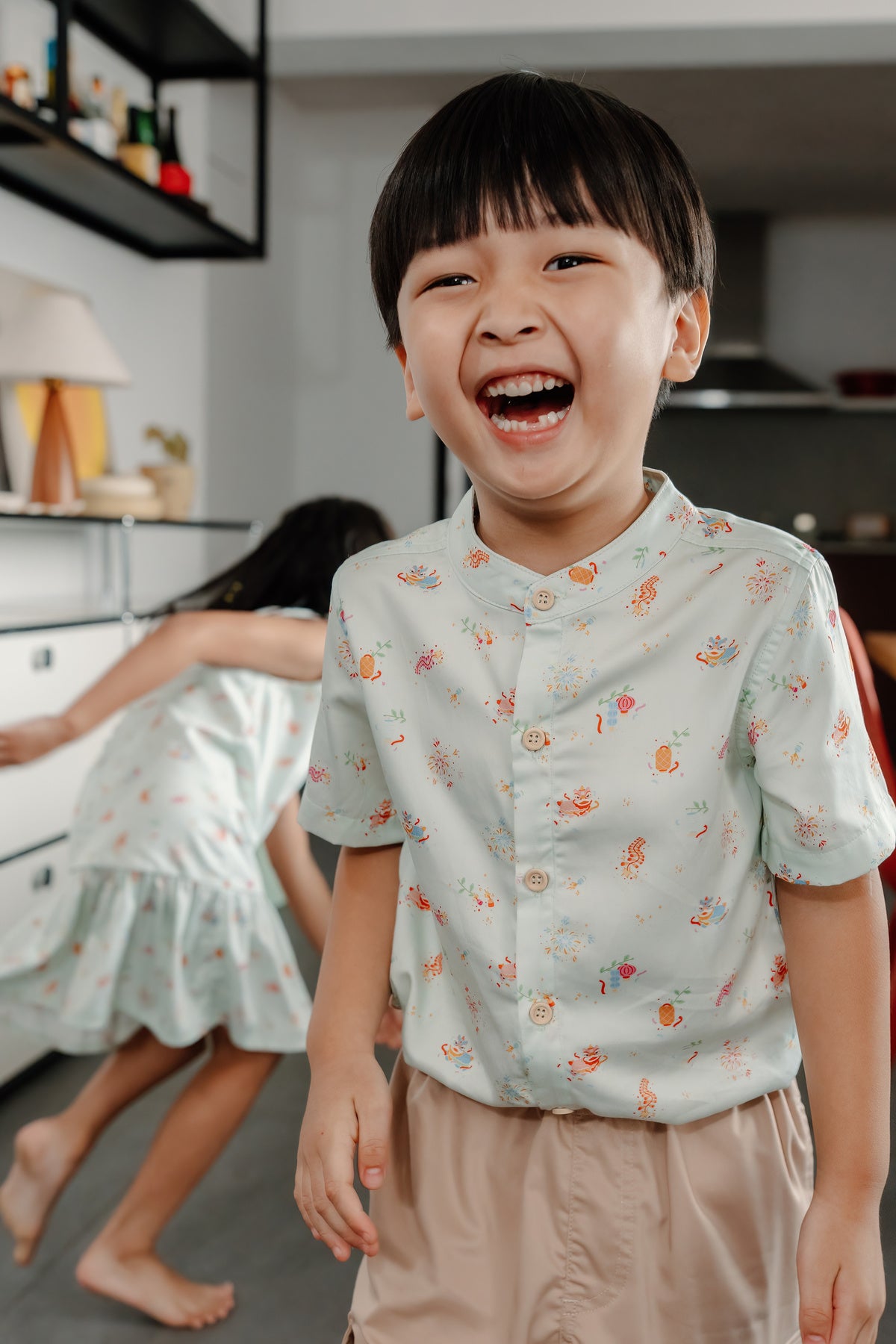 Not Too Big Festive Parade Boy Shirt