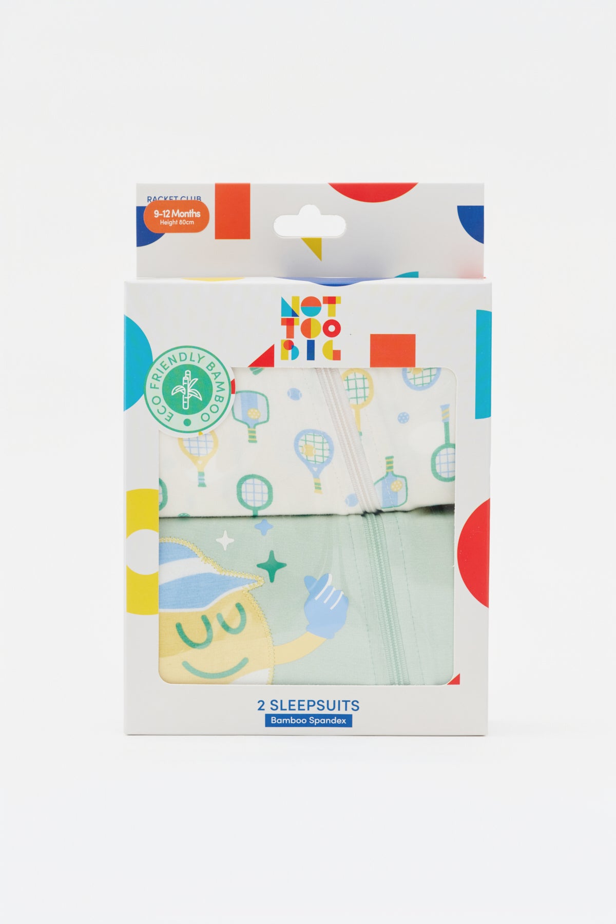 Not Too Big Racket Club Sleepsuit - 2 Pack