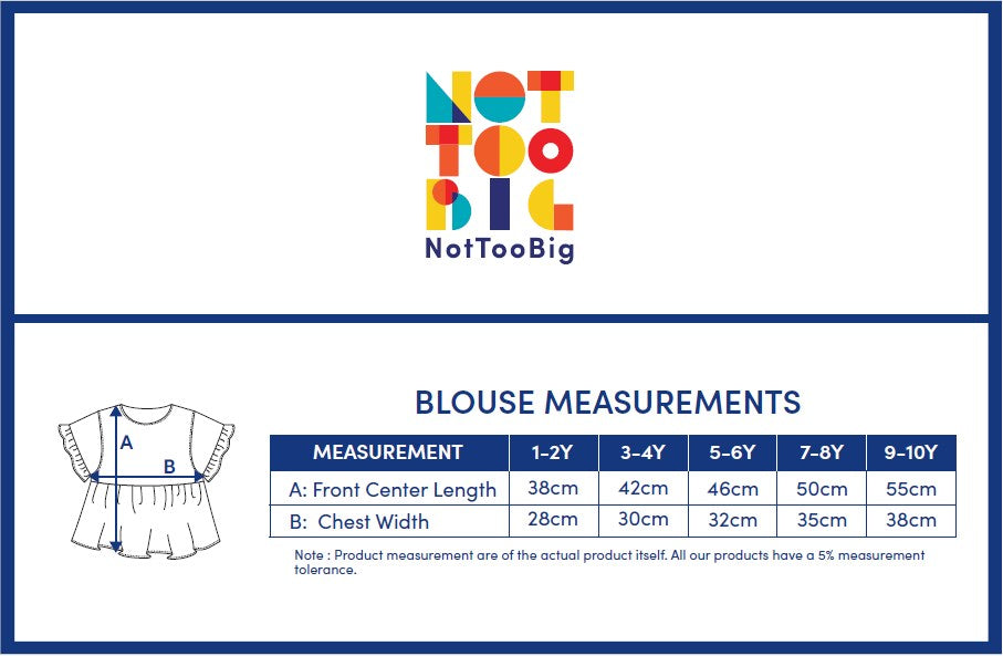 Not Too Big Birds Flutter Babydoll Top