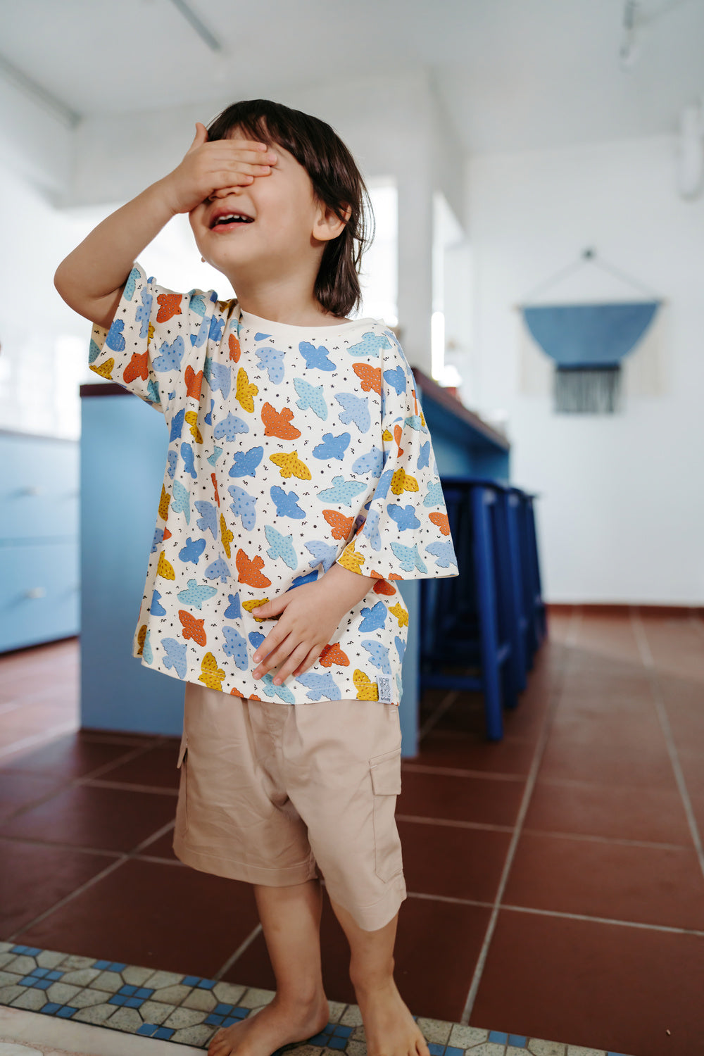 Not Too Big Birds Oversized Tee - Playground