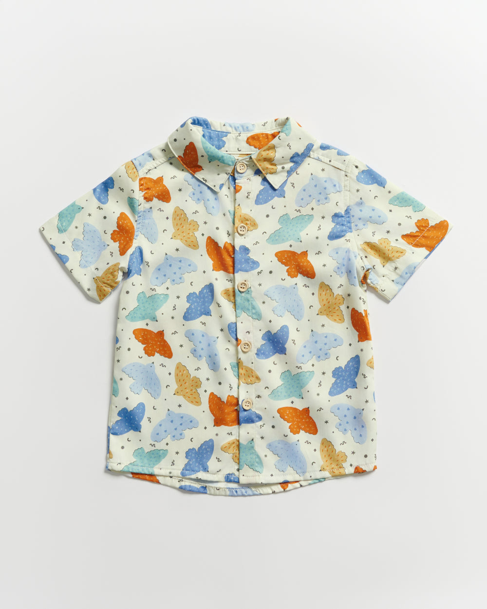 Not Too Big Birds Collared Shirt - Playground