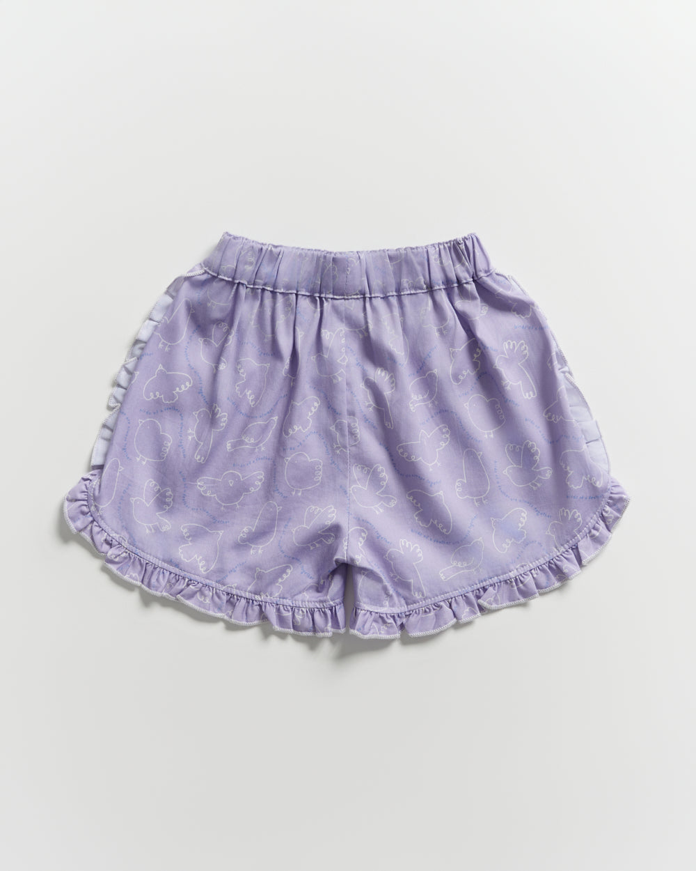 Not Too Big Flutter Shorts - Lilac