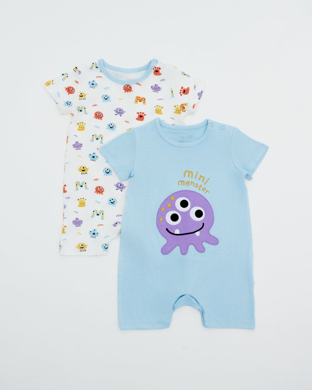 Not Too Big Monster Romper - 2 Pack