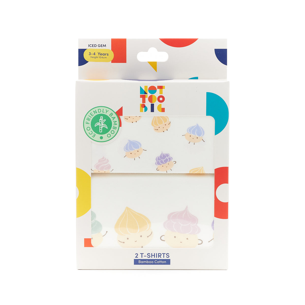 Not Too Big Iced Gem T Shirt - 2 Pack