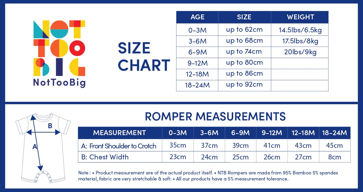 Not Too Big Monster Romper - 2 Pack