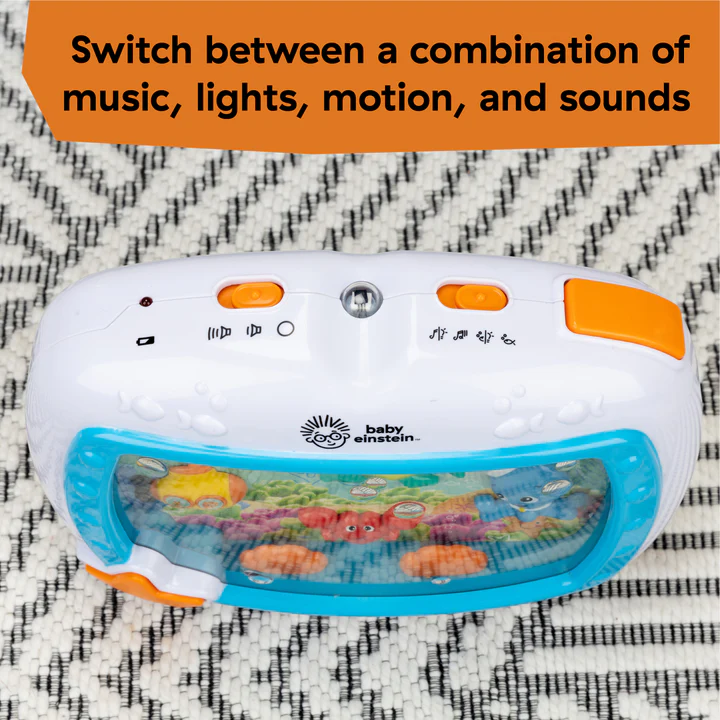 Baby Einstein Sea Dreams Soother Musical Crib Toy and Sound Machine Not Too Big