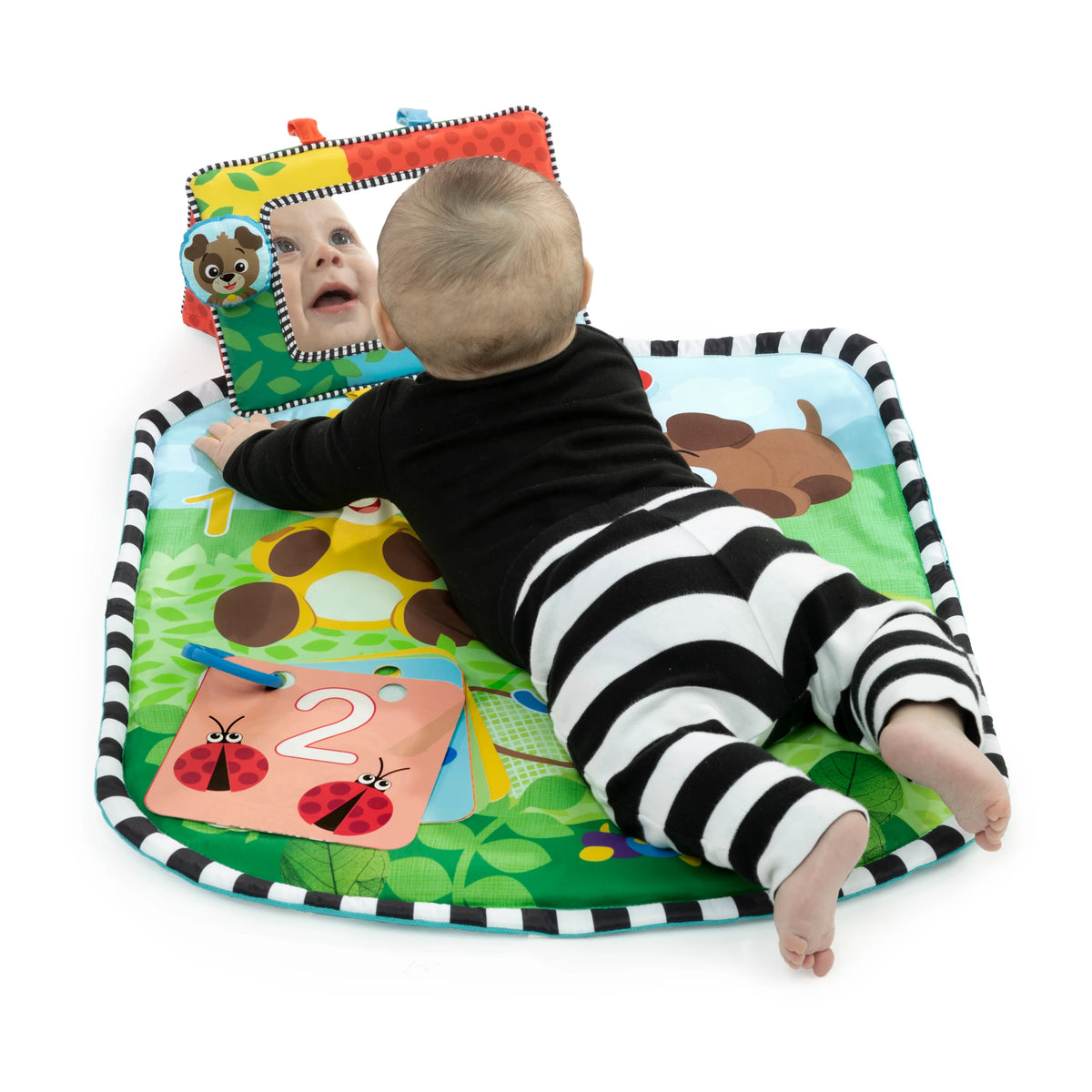 Baby Einstein Discovery Garden Tummy Time Mat Mirror Not Too Big