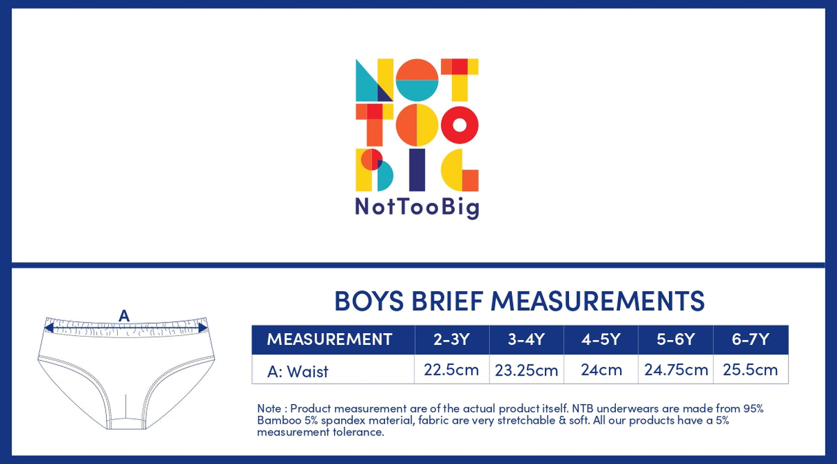 Not Too Big Captain Brief - 5 Pack