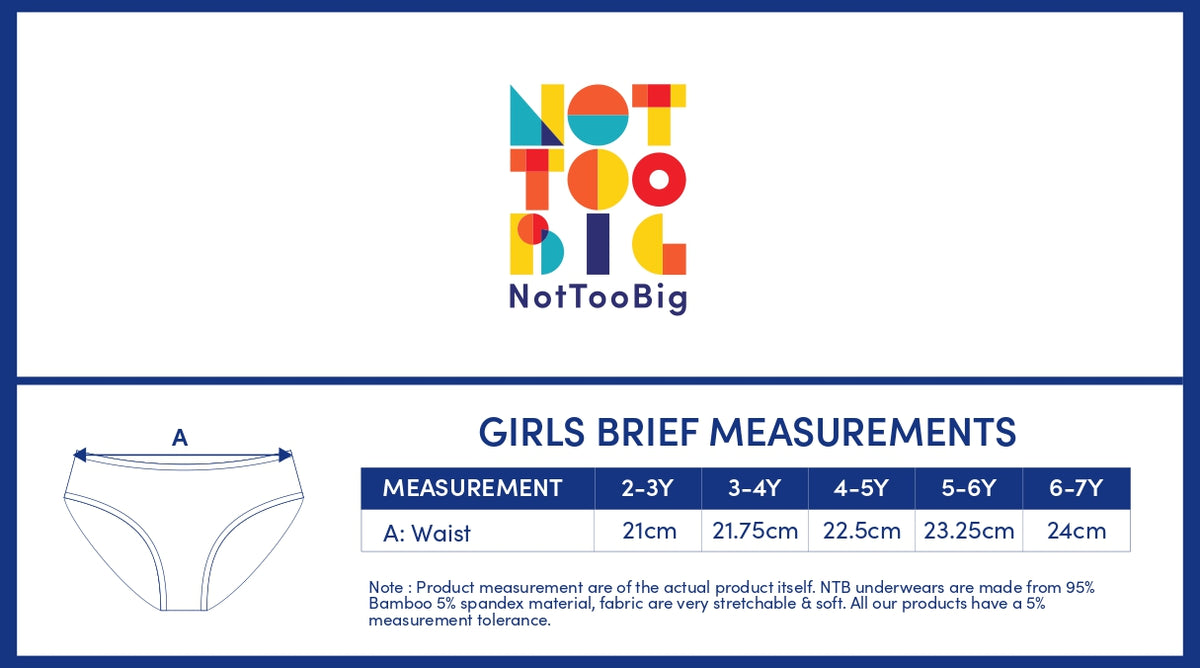 Not Too Big Mermaid Brief - 5 Pack