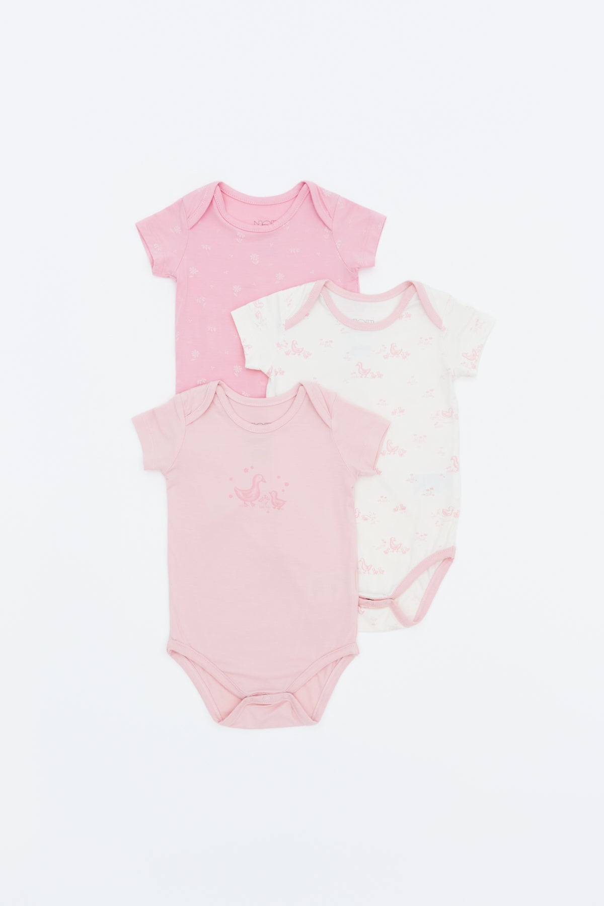 Not Too Big Duckie Bodysuit - 3 Pack