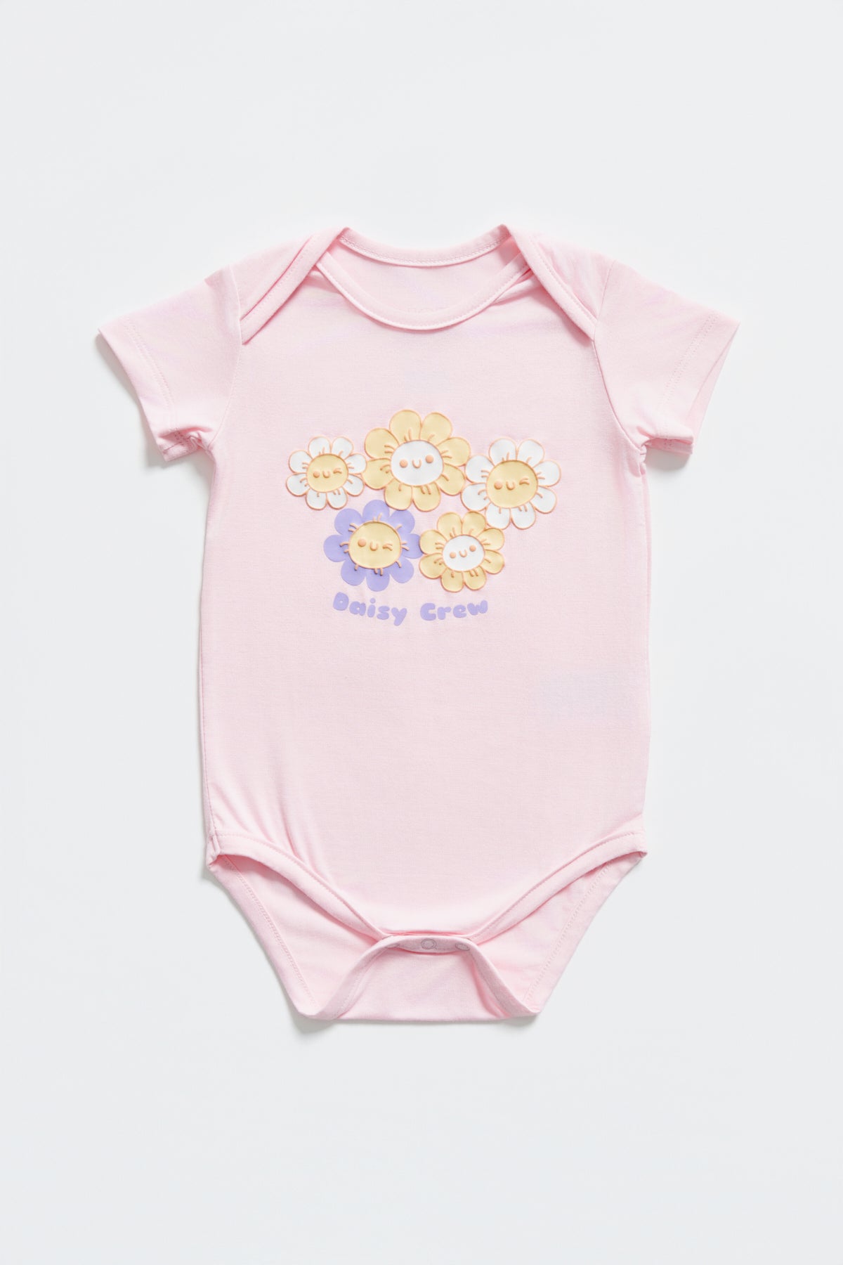 Not Too Big Daisy Crew Bodysuit - 3 Pack