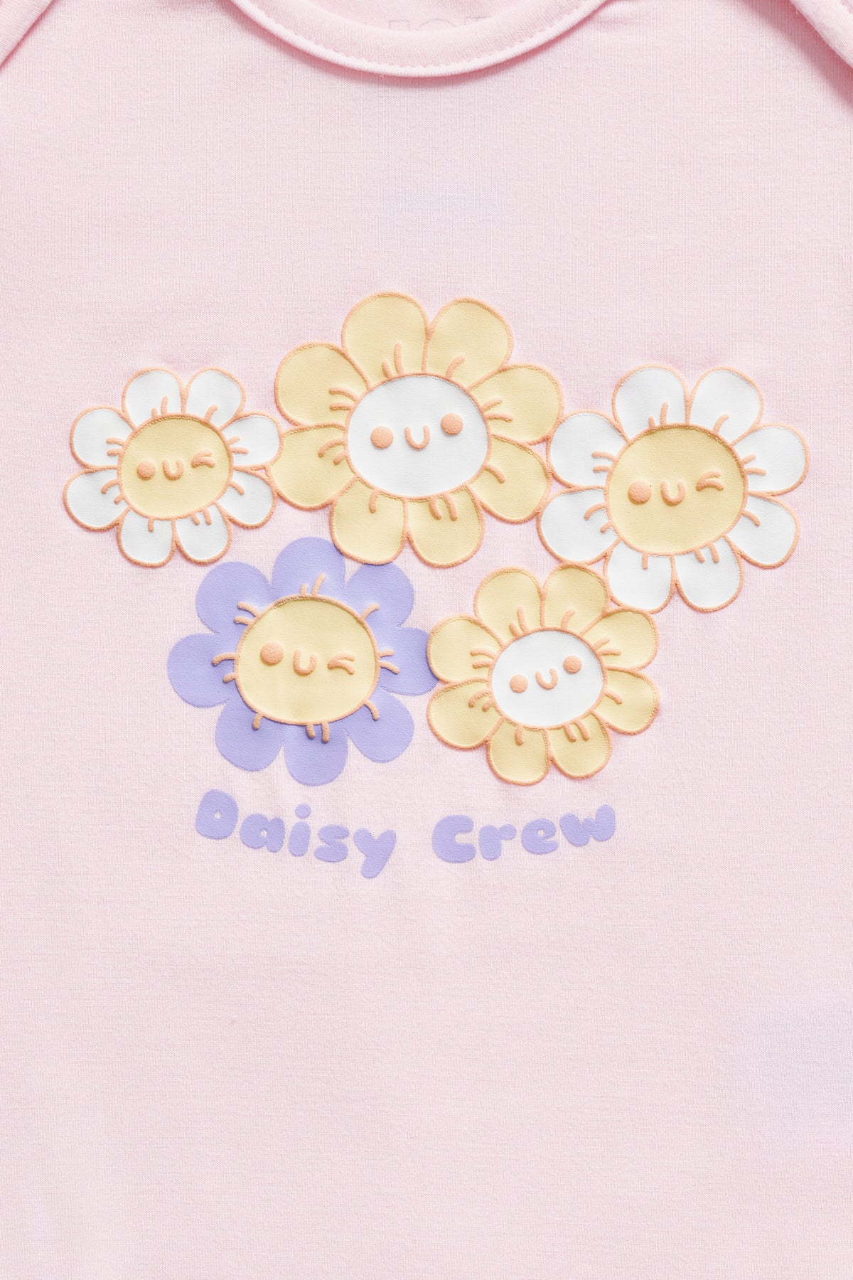 Not Too Big Daisy Crew Bodysuit - 3 Pack