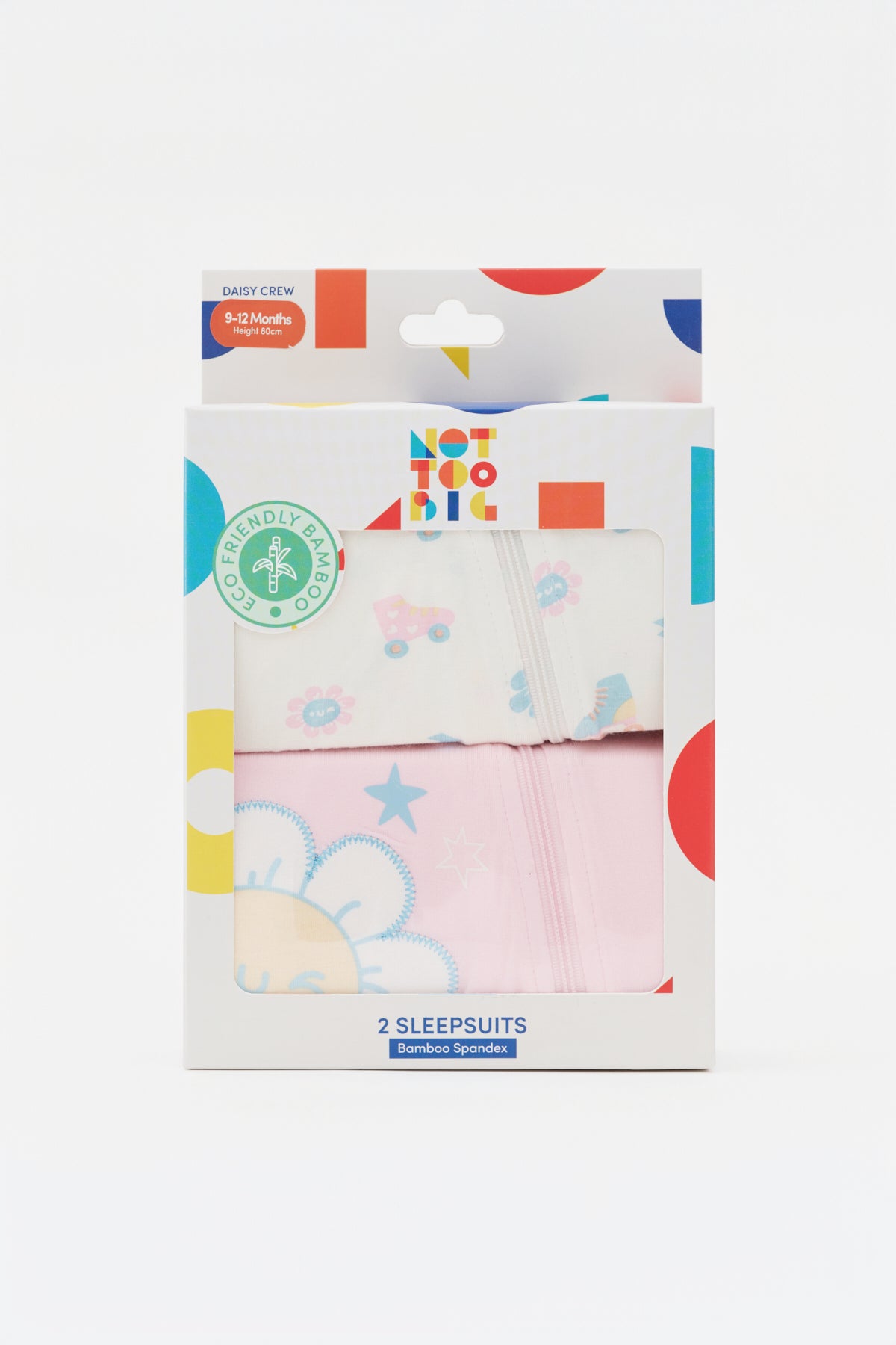 Not Too Big Daisy Crew Sleepsuit - 2 Pack