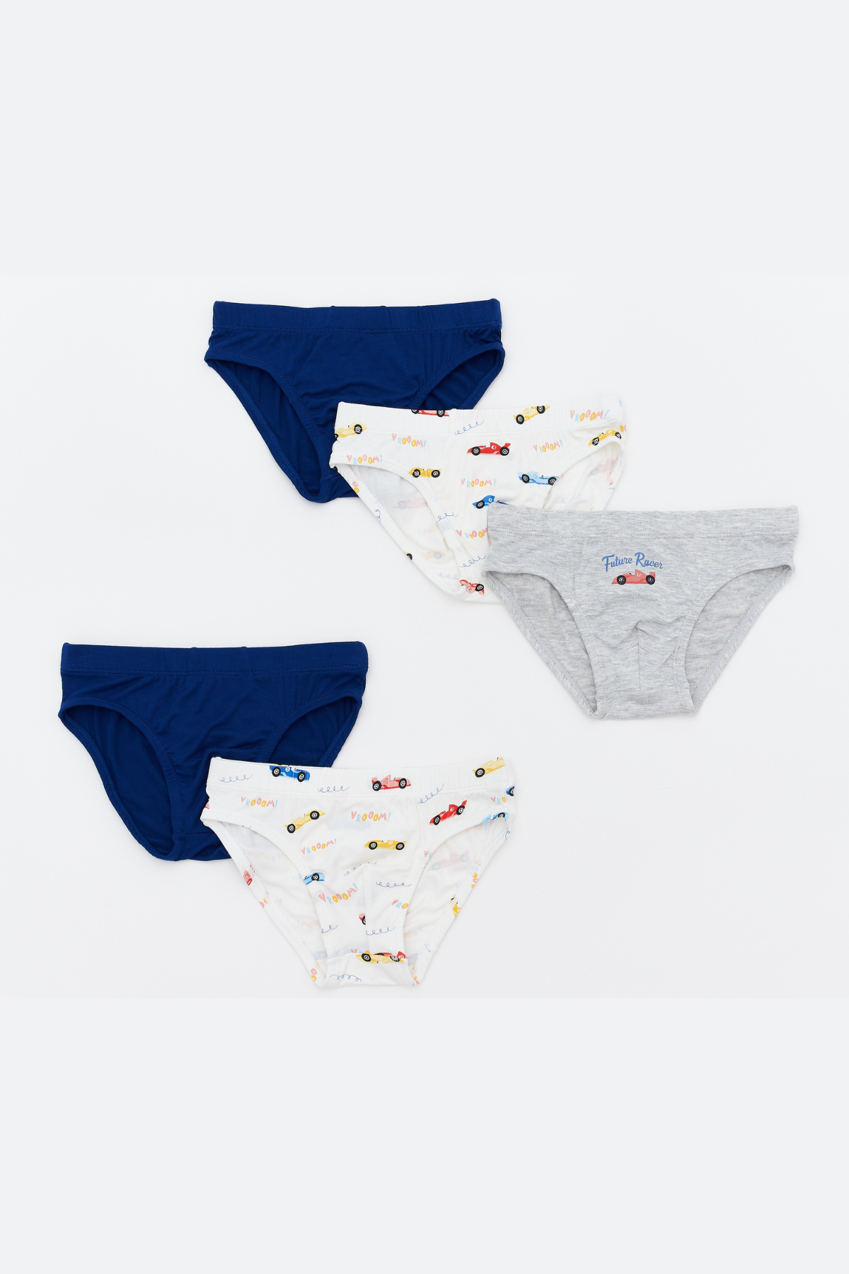 Not Too Big Tiny Racer Brief -5 Pack