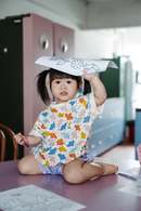Birds Oversized Tee - Pink Playground