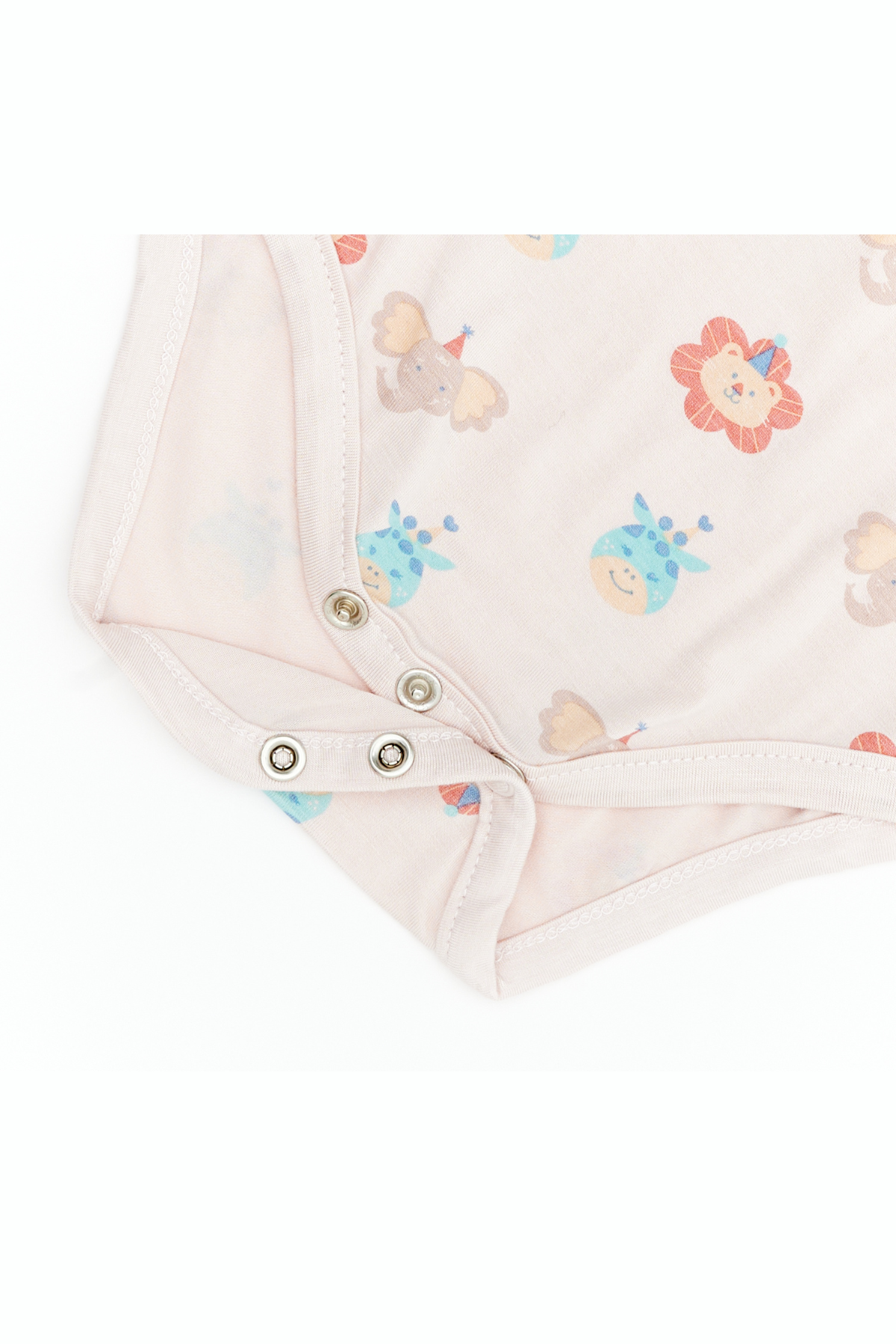 Not Too Big Safari Party Short Sleeve Bodysuit - 3 Pack