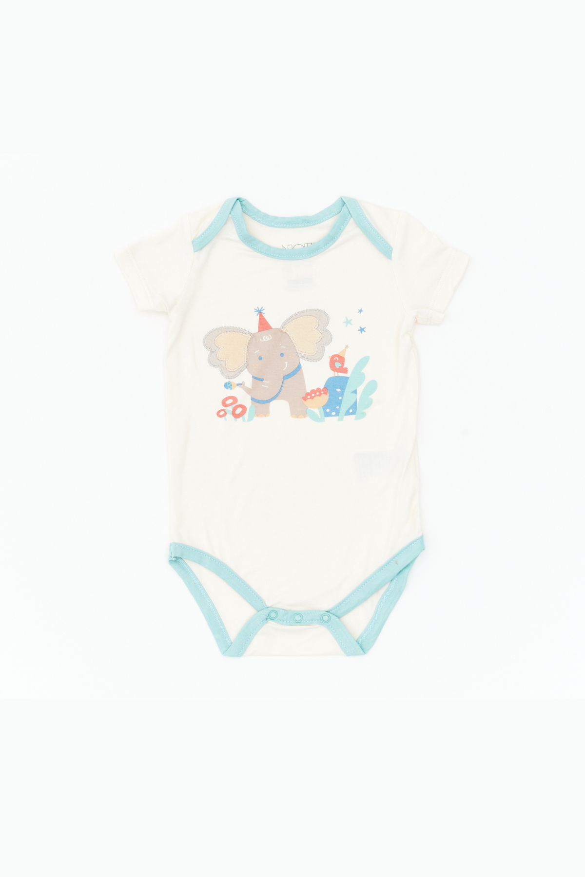 Not Too Big Safari Party Short Sleeve Bodysuit - 3 Pack
