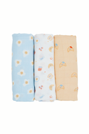 Bamboo Swaddles 3pk - Assorted Designs