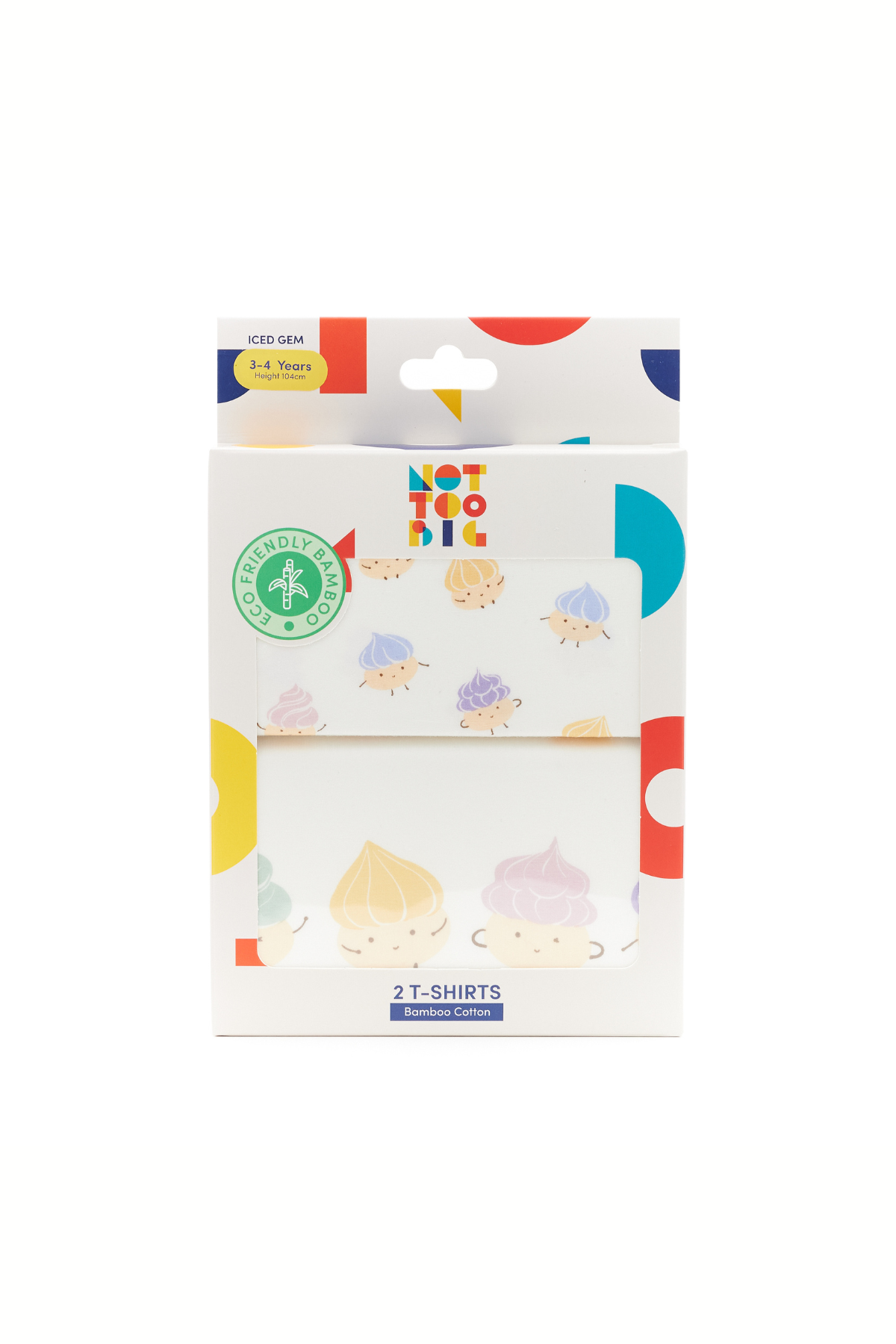 Not Too Big Iced Gem T Shirt - 2 Pack
