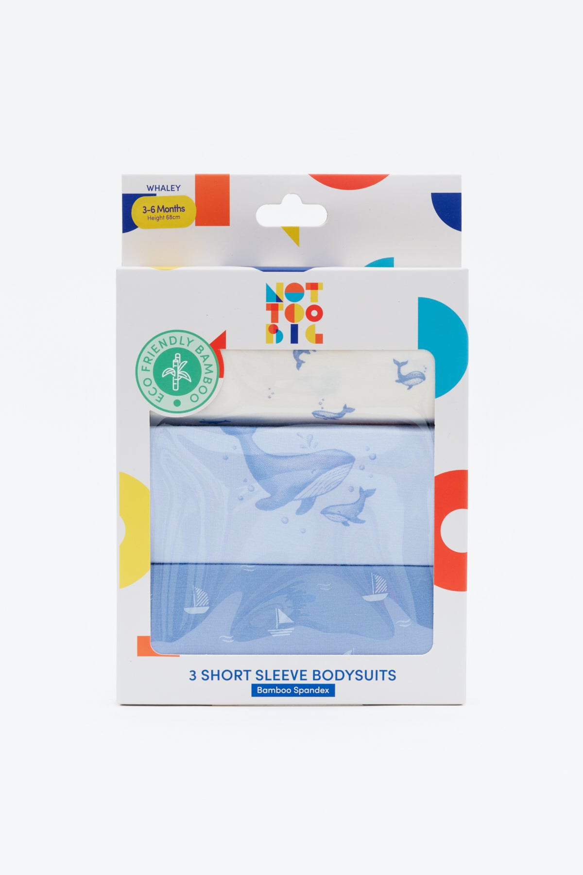 Not Too Big Whaley Bodysuit - 3 Pack