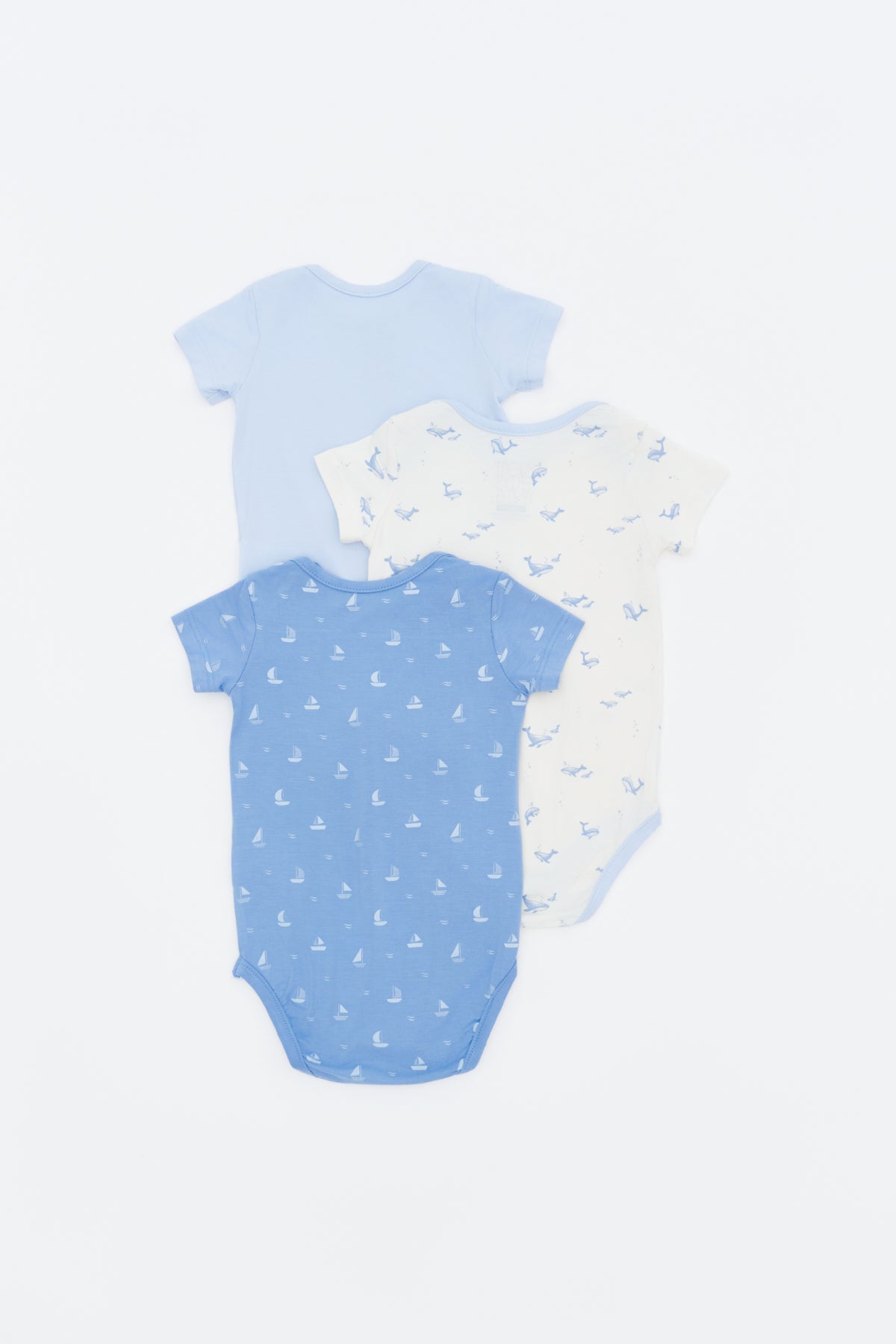 Not Too Big Whaley Bodysuit - 3 Pack
