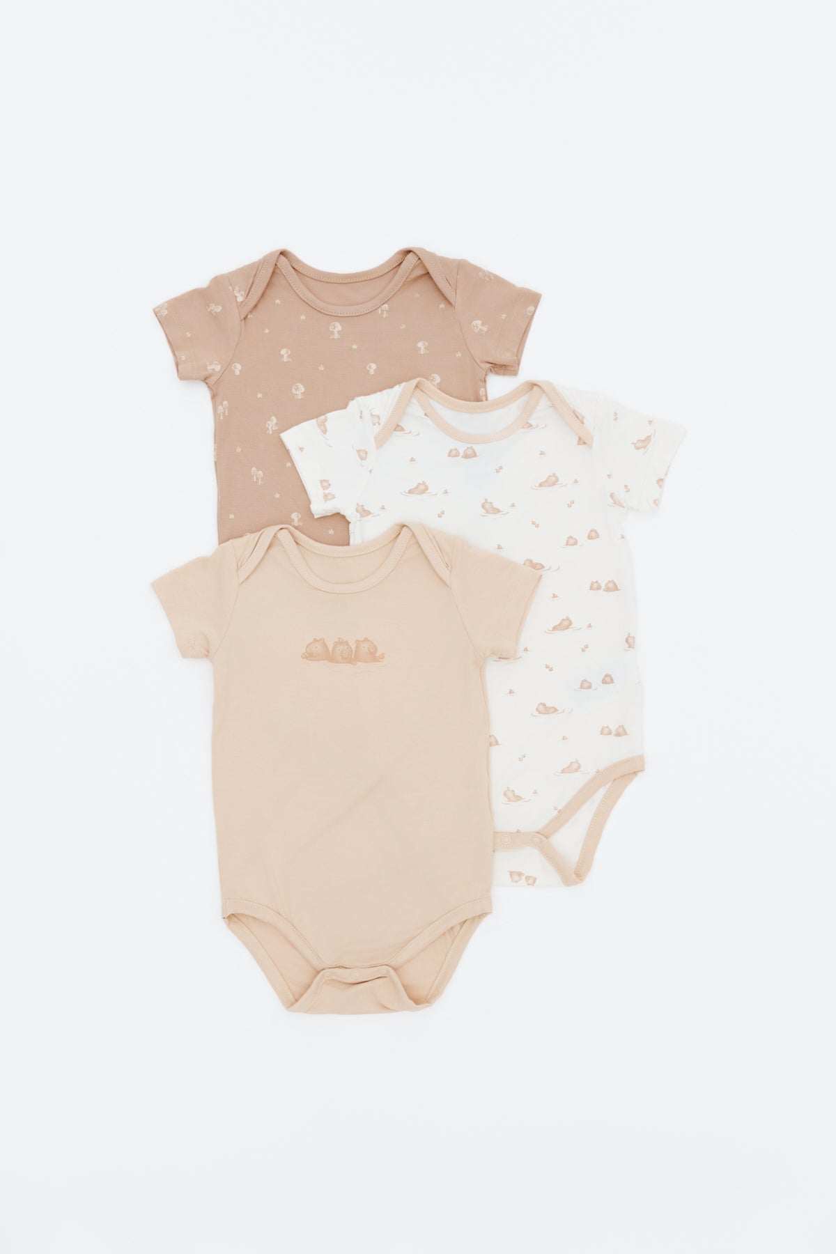 Not Too Big Capy Unisex Bamboo Bodysuit - 3 Pack