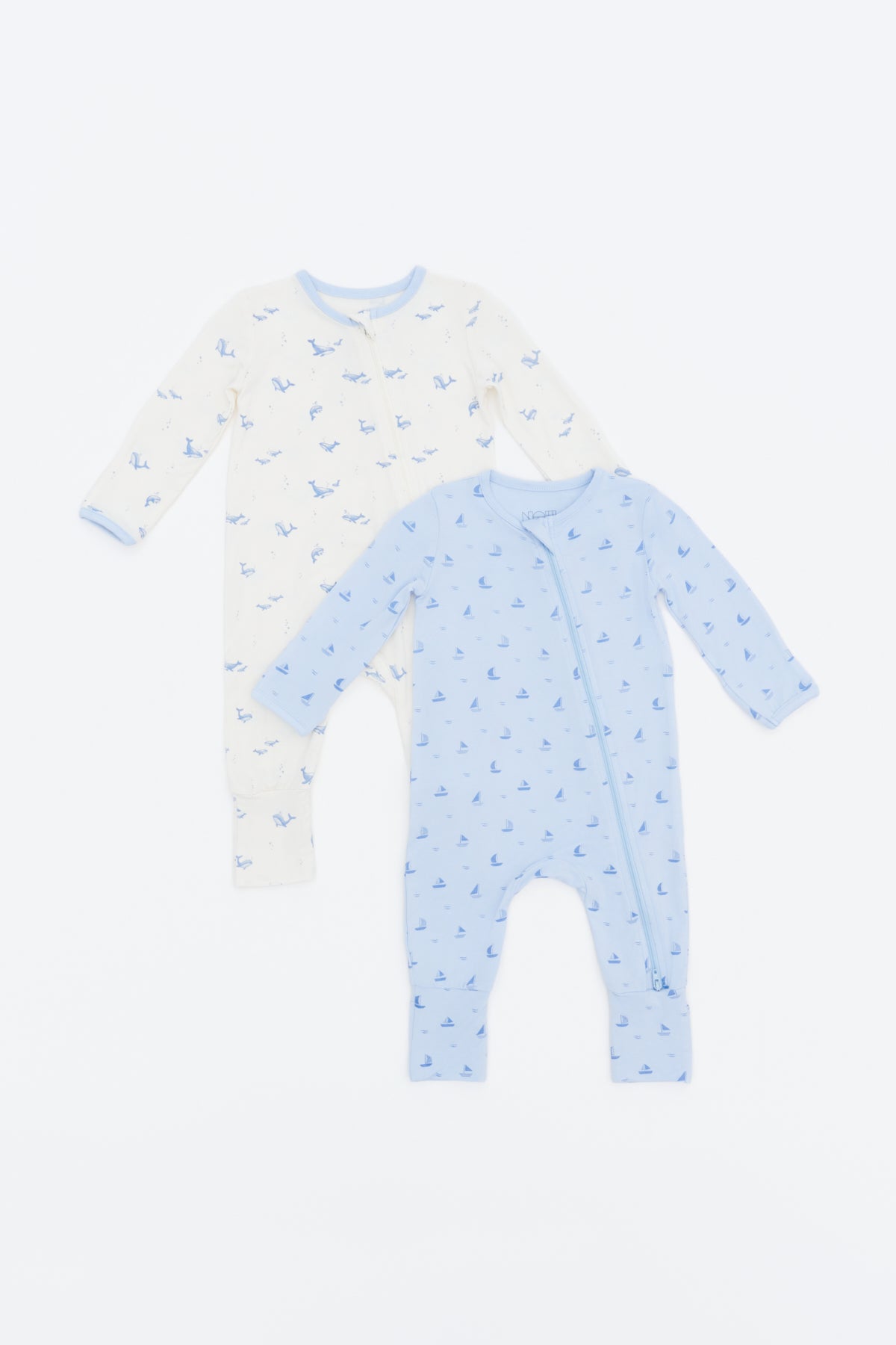 Not Too Big Whaley Sleepsuit - 2 Pack