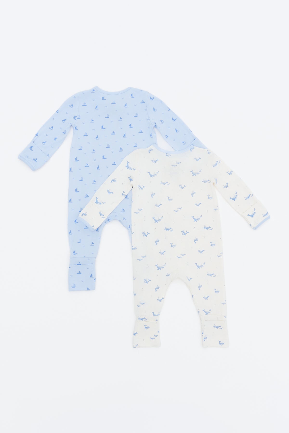 Not Too Big Whaley Sleepsuit - 2 Pack