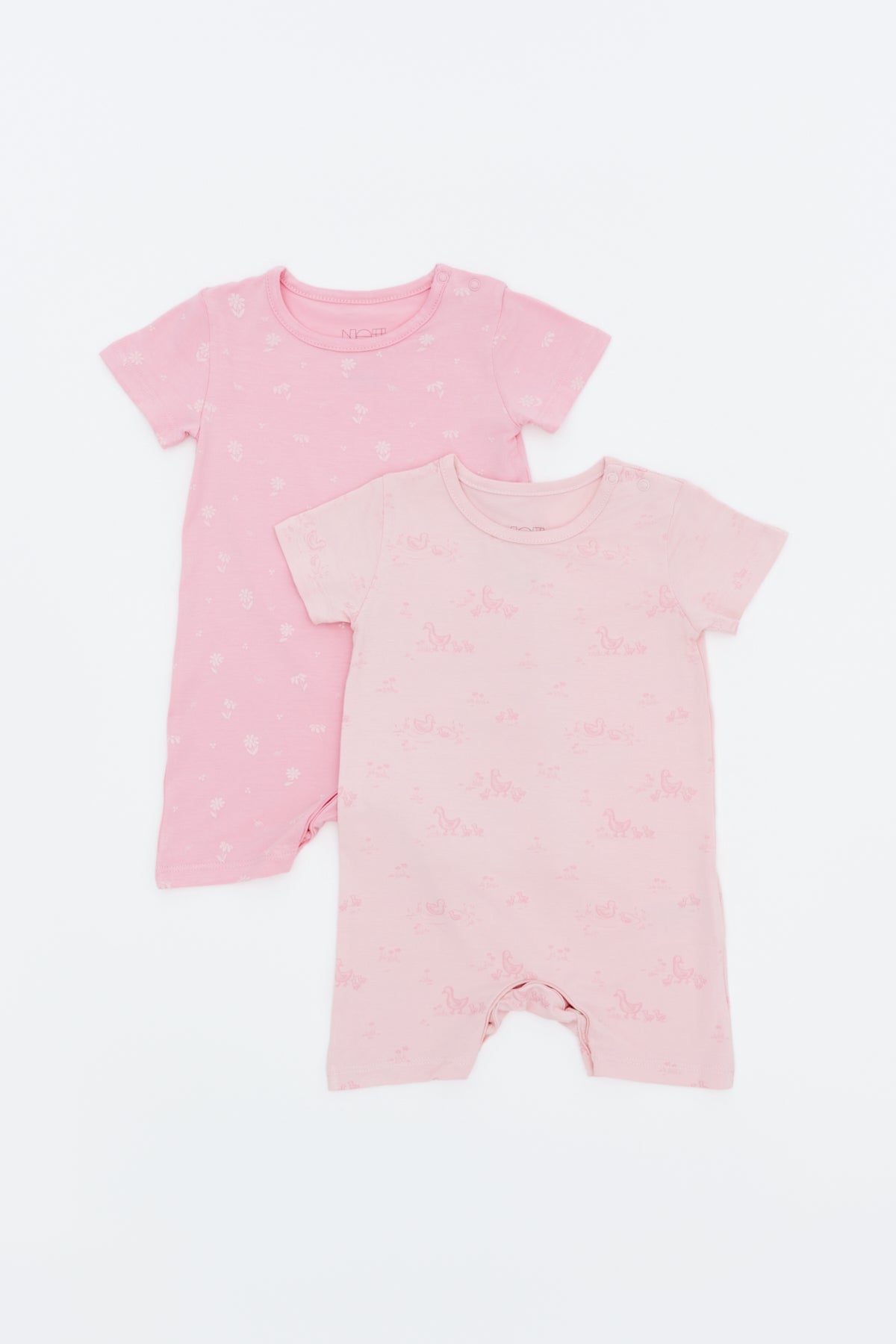 Not Too Big Duckie Romper - 2 Pack