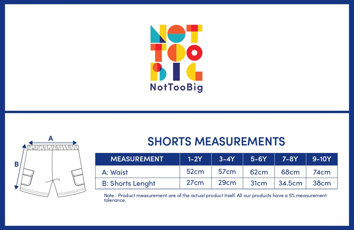 Not Too Big Classic Khaki Shorts