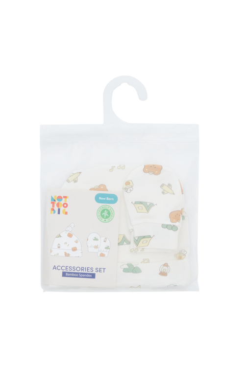 Little Camper Hat And Mitt - 2 Pack