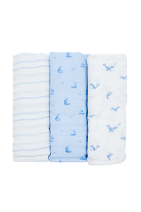 Essential Bamboo Swaddles 3pk - Assorted Designs