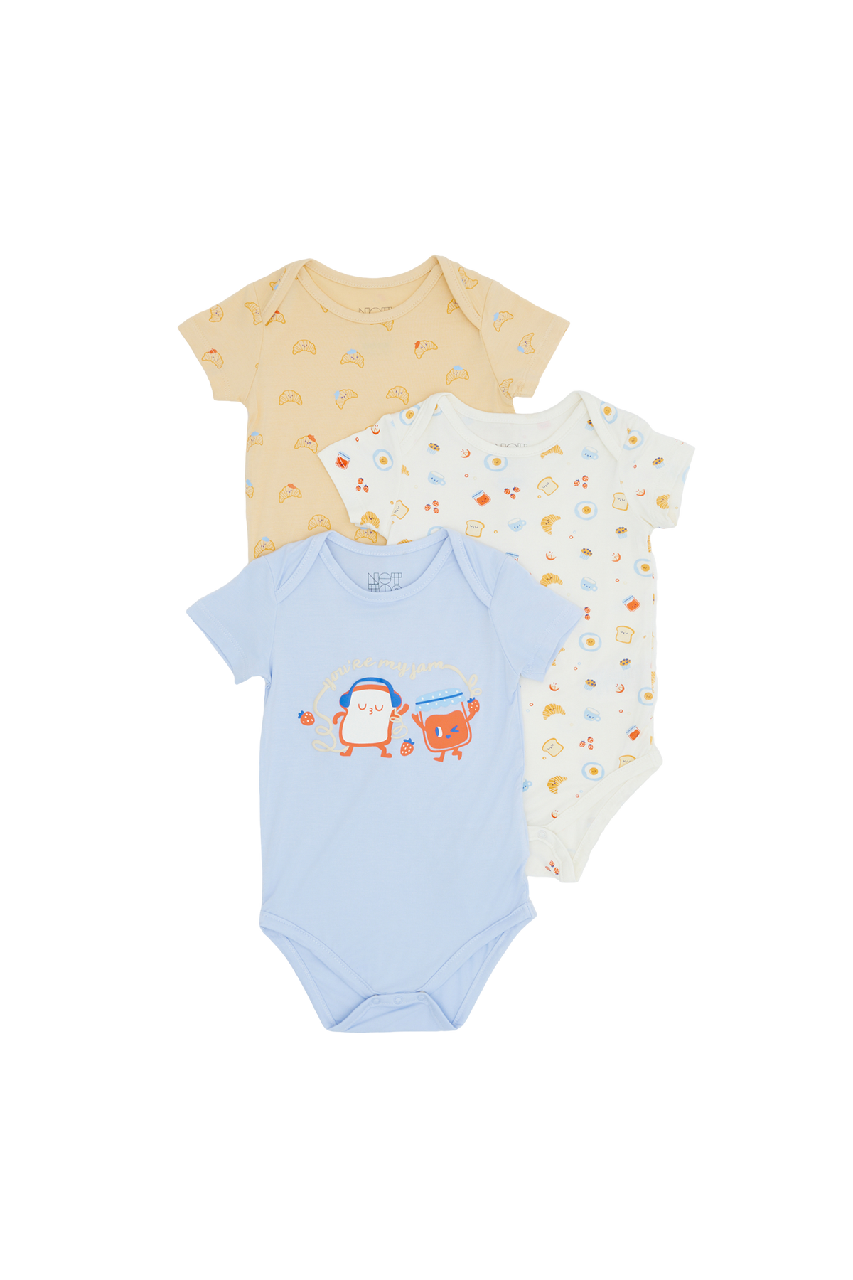 Breakfast Bunch Bodysuit - 3 Pack