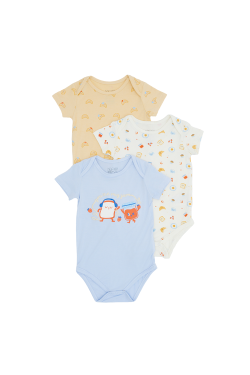 Breakfast Bunch Bodysuit - 3 Pack