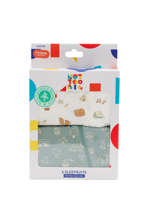 Little Camper Sleepsuit - 2 Pack