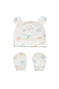 Daisy Crew Hat And Mitt Set
