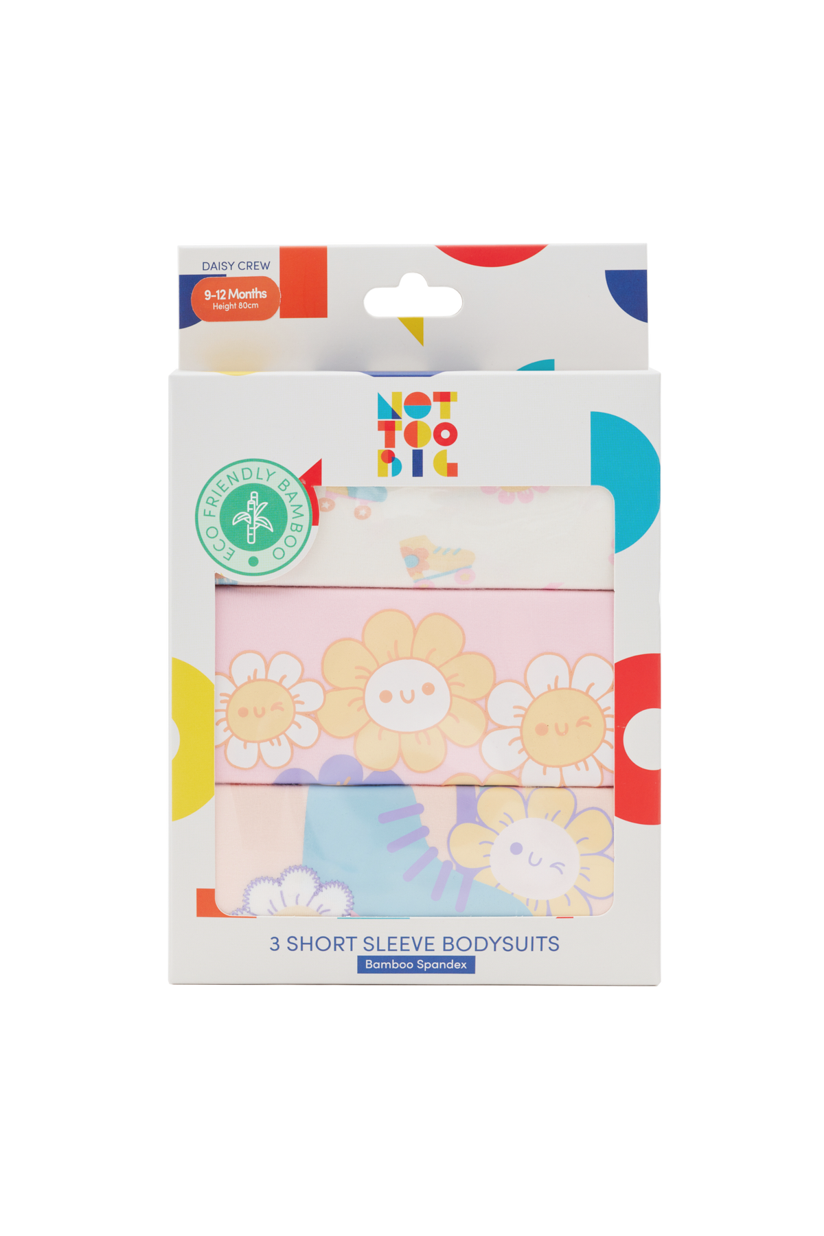 Daisy Crew Bodysuit - 3 Pack