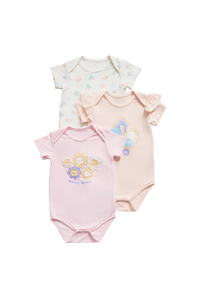 Daisy Crew Bodysuit - 3 Pack