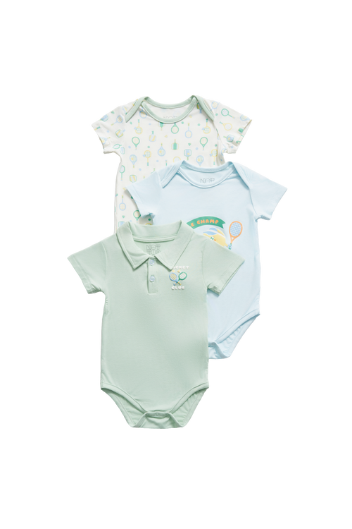 Racket Club Bodysuit - 3 Pack