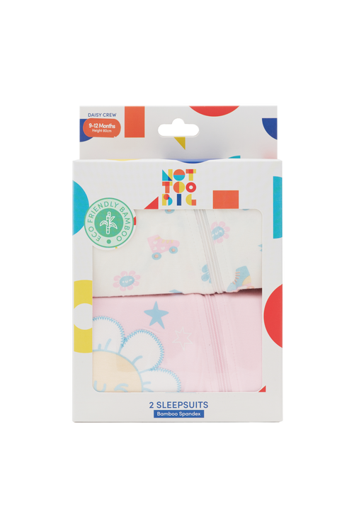Daisy Crew Sleepsuit - 2 Pack