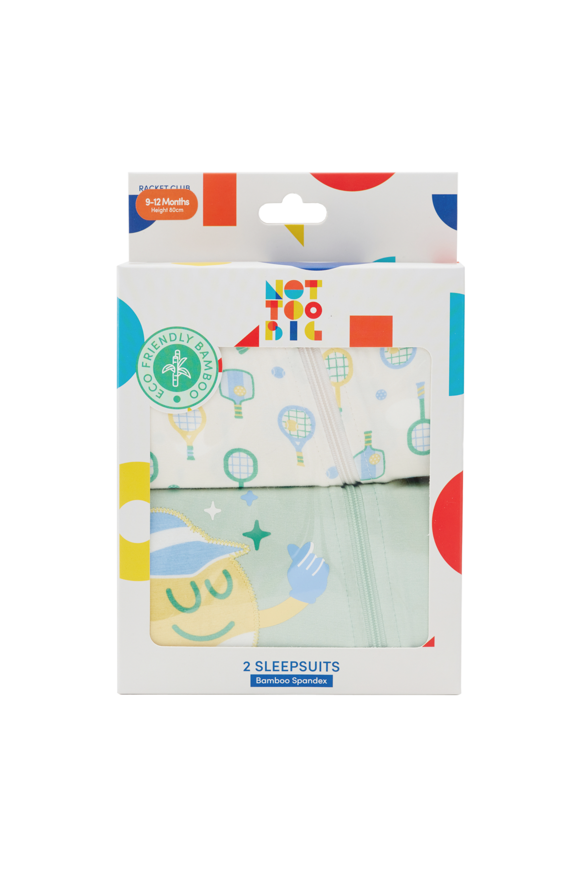 Racket Club Sleepsuit - 2 Pack