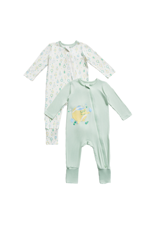 Racket Club Sleepsuit - 2 Pack